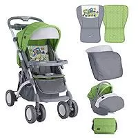 Kliknite za detalje - Lorelli Kolica i autosedište za bebe 0m+ Apollo Green Grey Car 10020911714
