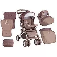 Kliknite za detalje - Lorelli Kolica i autosedište za bebe 0m+ Apollo Beige Star 10020911731
