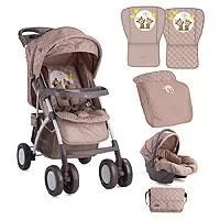 Kliknite za detalje - Bebi kolica sa opremom Lorelli Rio Beige Daisy Bears 10020641730