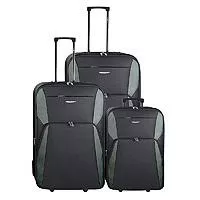 Kliknite za detalje - Koferi za putovanja 55/65/75cm Enova Madrid Black 501.140.80
