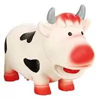 Kliknite za detalje - Igračka za pse Krava od lateksa sa zvukom 19cm Trixie 35196