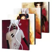 MissTigri mini set 16x16 DA x 4 - Posebna štampa sa reljefnom doradom, komplet četiri slike, dimenzija jedne slike: 16 x 16 cm.