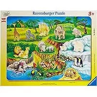 Kliknite za detalje - Ravensburger puzzle 14 delova - Životinje u zoo vrtu 06052