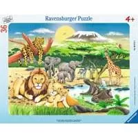 Kliknite za detalje - Ravensburger puzzle 36 delova - Africke zivotinje 06071