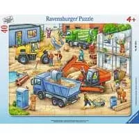 Kliknite za detalje - Ravensburger puzzle 40 delova - Masine na gradilistu 06120