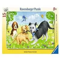 Kliknite za detalje - Ravensburger puzzle 15 delova -Štenci se igraju 06130