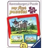 Kliknite za detalje - Ravensburger puzzle 18 delova - Ovca, magarac, koza 06134