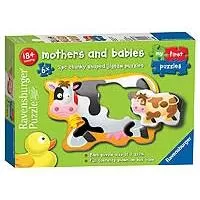 Kliknite za detalje - Ravensburger puzzle 6x2 dela -  6 u 1, mame i bebe 06903