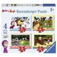 Kliknite za detalje - Ravensburger puzzle 72 dela - 4 u 1 Masa i medved 07028