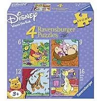 Kliknite za detalje - Ravensburger puzzle 43 dela -  4u1 Winnie i druzina, 07123