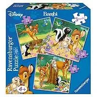 Kliknite za detalje - Ravensburger puzzle 110 delova - 3u1 Bambi 07210