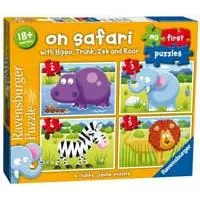 Kliknite za detalje - Ravensburger puzzle 14 delova - 4 u 1 Safari 07301