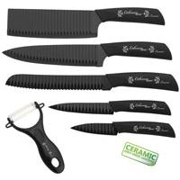 Set kuhinjskih noževa i satara sa reljefnom oštricom CL-35