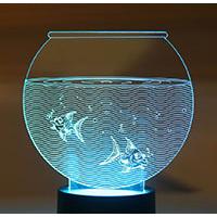 Kliknite za detalje - Illusions by Black Cut LED Lampa 3D White Aquarium 