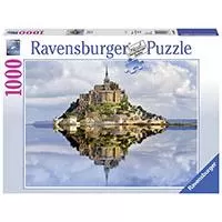 Kliknite za detalje - Ravensburger puzzle Svetske znamenitosti - Francuska, ostrvo Le Mont Saint Michel 1000 delova RA19647