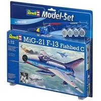 Kliknite za detalje - Revell maketa aviona sa priborom Model Set MiG-21 F-13 Fishbed C RV63967/5008