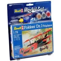 Kliknite za detalje - Revell maketa aviona sa priborom Model Set Fokker DR.1 Triplane RV64116/5006
