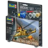 Kliknite za detalje - Revell maketa helikoptera sa priborom Model Set Mil Mi-24D Hind RV64951/5654