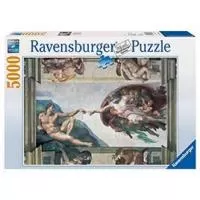 Kliknite za detalje - Ravensburger puzzle Art - Michelangelo - Creation Of Adam 5000 delova RA17408