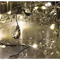 Kliknite za detalje - Kristalne LED lampice za jelku 150cm