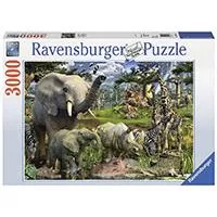 Kliknite za detalje - Ravensburger puzzle Životinje - Animal Kingdom Collection - Animals at the Waterhole  3000 delova RA17070