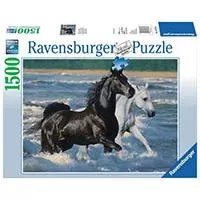 Kliknite za detalje - Ravensburger puzzle Životinje - Konji - Horses at The Seaside 1500 delova RA16276