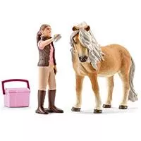 Kliknite za detalje - Schleich Figure Domaće životinje - Islandski poni - timarenje 41431