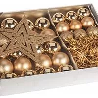 Kliknite za detalje - Paket Ukrasa Za Jelku Gold - 33 Komada