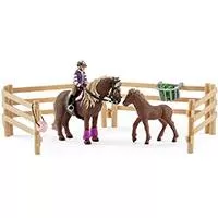 Kliknite za detalje - Schleich Figurice Domaće životinje - Konji - Jahačica sa ponijima 42363