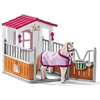 Kliknite za detalje - Schleich Figurice Domaće životinje - Štala za konja sa konjem 42368