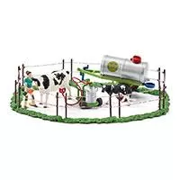 Kliknite za detalje - Schleich Figurice Domaće životinje - Muža krava na pašnjaku 41428
