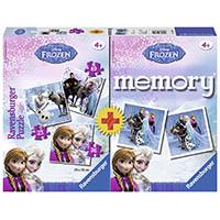 Kliknite za detalje - RAVENSBURGER puzzle + društvena igra Memorija - Disney - Frozen RA22311