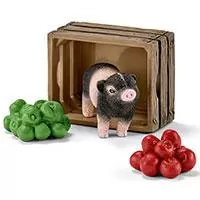 Kliknite za detalje - Schleich Figurice Domaće životinje - Prase i jabuke 42292