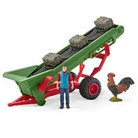 Kliknite za detalje - Schleich Figure Domaće životinje - Traka za seno i farmer 42377
