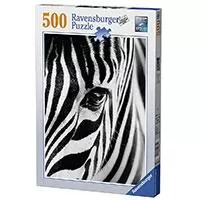 Kliknite za detalje - Ravensburger puzzle Životinje - Zebra - Face To Face 500 delova RA14735