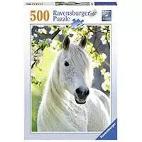 Kliknite za detalje - Ravensburger puzzle Životinje - Konji - White Horse 500 delova RA14726