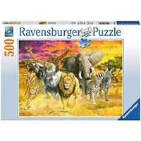 Kliknite za detalje - Ravensburger puzzle Životinje - African Animals 500 delova RA14724