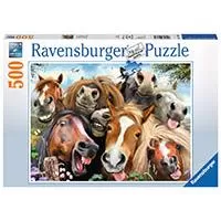 Kliknite za detalje - Ravensburger puzzle Životinje - Konji - Selfi konja 500 delova RA14763