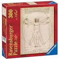 Kliknite za detalje - Ravensburger puzzle Art - Leonardo da Vinci - Vitruvian Man 300 delova RA14012