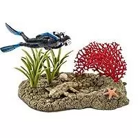 Kliknite za detalje - Schleich Figure Divlje životinje - Koralni greben i ronilac 42328