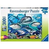 Kliknite za detalje - Ravensburger puzzle XXL - Životinje - Smiling Sharks 300 delova RA13225