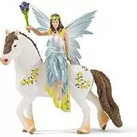 Kliknite za detalje - Schleich Figurice Bayala -  Vila Ejela u svečanoj odeći na konju 70516