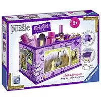Kliknite za detalje -  Ravensburger 3D puzzle GIRLY GIRL edition - Za devojčice - Kutija za sitnice - Konji - Storage Box Horses 216 delova RA12072