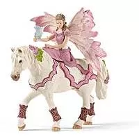Kliknite za detalje - Schleich Figure Bayala - Vila Feja u svečanoj odeći na konju 70519