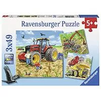 Kliknite za detalje - Ravensburger puzzle Dečije puzle - 3x49 - Large Machines  3x49 delova RA08012