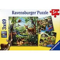 Kliknite za detalje - Ravensburger puzzle Dečije puzle - 3x49 - Životinje - Animals  3x49 delova RA09265