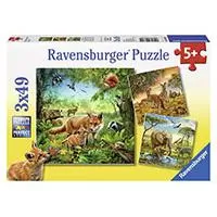 Kliknite za detalje - Ravensburger puzzle Dečije puzle - 3x49 - Životinje - Animals of the Earth  3x49 delova RA09330