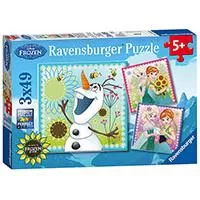 Kliknite za detalje - Ravensburger puzzle Dečije puzle - 3x49 - Disney - Frozen - Frozen Fever  3x49 delova RA09245