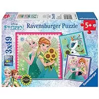 Kliknite za detalje - Ravensburger puzzle Dečije puzle - 3x49 - Disney - Frozen - Frozen Fever  3x49 delova RA09356