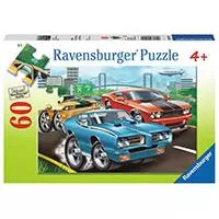 Kliknite za detalje - Ravensburger puzzle Dečije puzle - 60 - 1:1 - Muscle Cars - Moćni automobili  60 delova RA09591